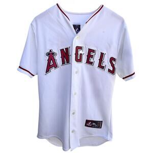 Los Angeles Angels Santana 54 Jersey Majestic MLB White Baseball Adult